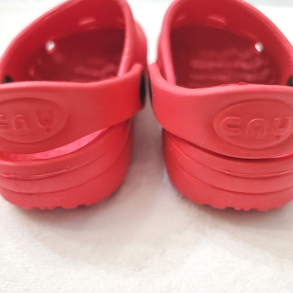 Capelli Red Clog with Strap Baby Toddler Girls Size 4-5 Shoes - Picture 8 of 9